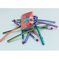 crayons fun multicolores et le porte clé bloc notes Cuistokids