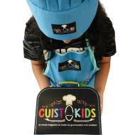 kit tablier & toque enfant et sa  malette de patisserie cuistokids